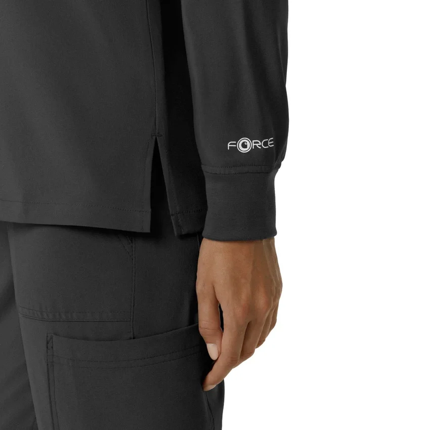 Carhartt Force Cross-Flex scrubtop met ronde hals en lange armstukken voor dames