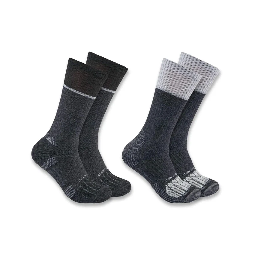 Carhartt Force® middelzware sokken met stalen neus, 2-pack
