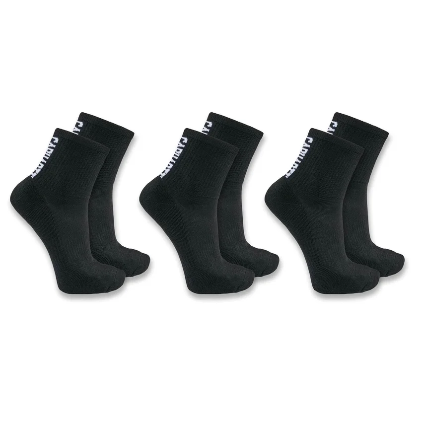 Carhartt Force® Midweight Logo korte sokken, 3-pack