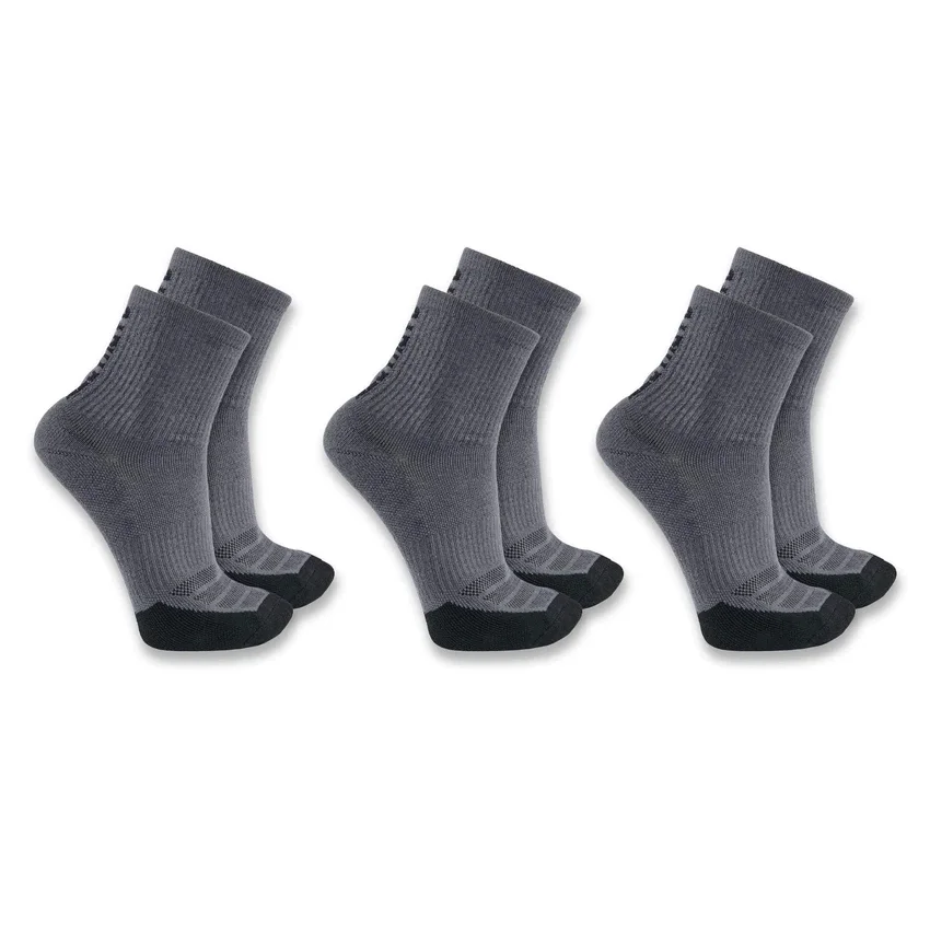 Carhartt Force® Midweight Logo korte sokken, 3-pack
