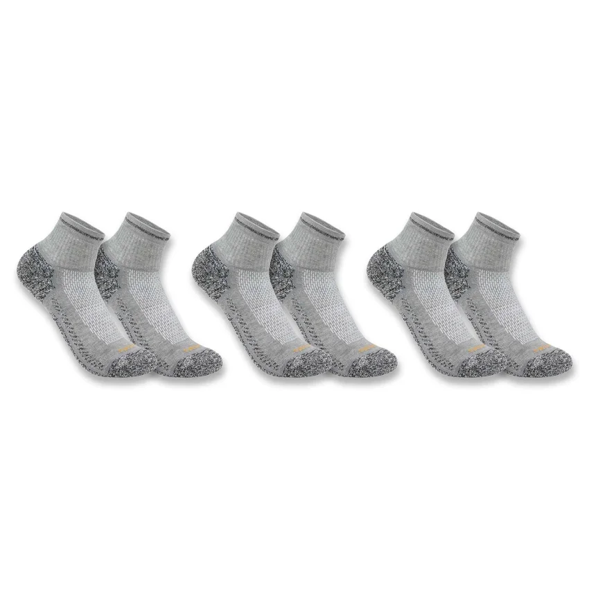 Carhartt Force® Midweight Quarter Sock 3-pack