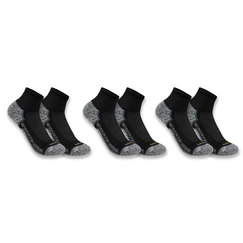 Carhartt Force® Midweight Quarter Sock 3-pack