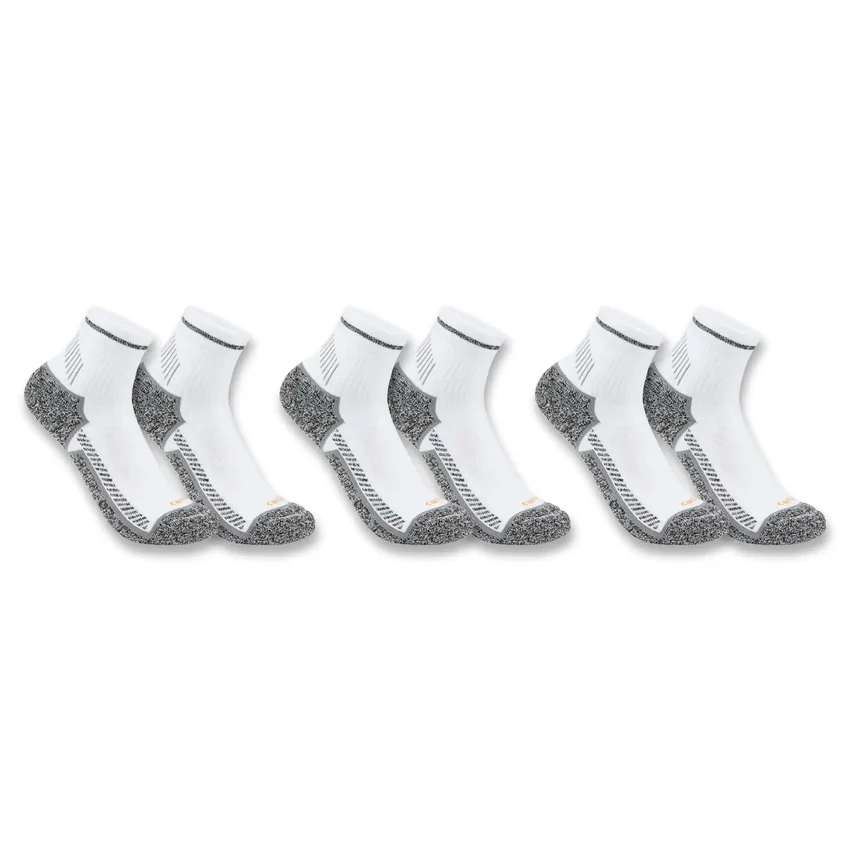 Carhartt Force® Midweight Quarter Sock 3-pack