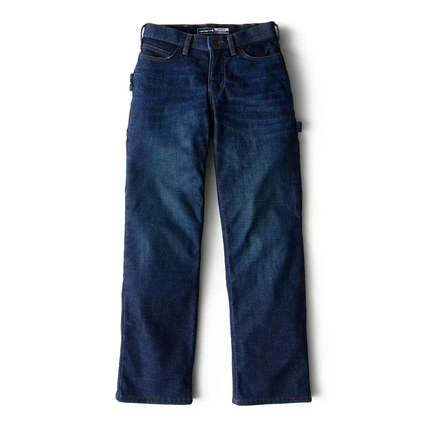 Carpenter-jeans voor dames met middelhoge taille en fleecevoering
