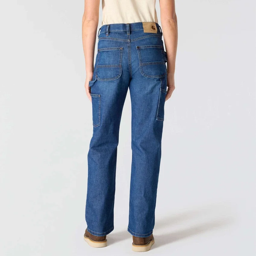 Carpenter stretch-werkjeans voor dames met middelhoge taille