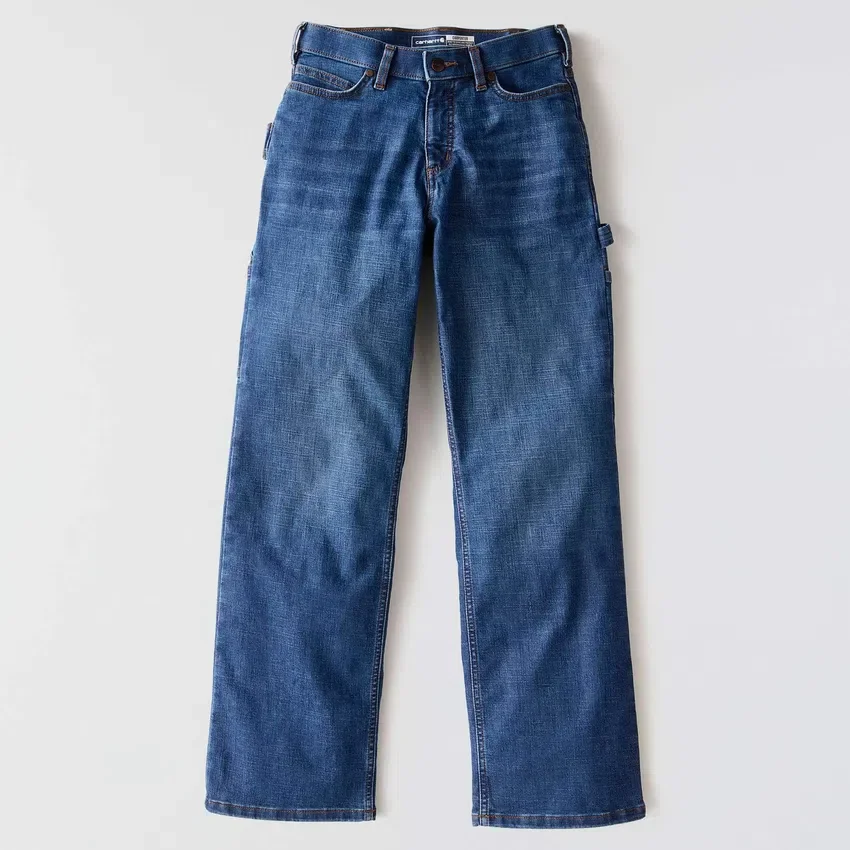 Carpenter stretch-werkjeans voor dames met middelhoge taille