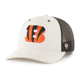 Cincinnati Bengals '47 ongeverfde trucker met relaxte pasvorm