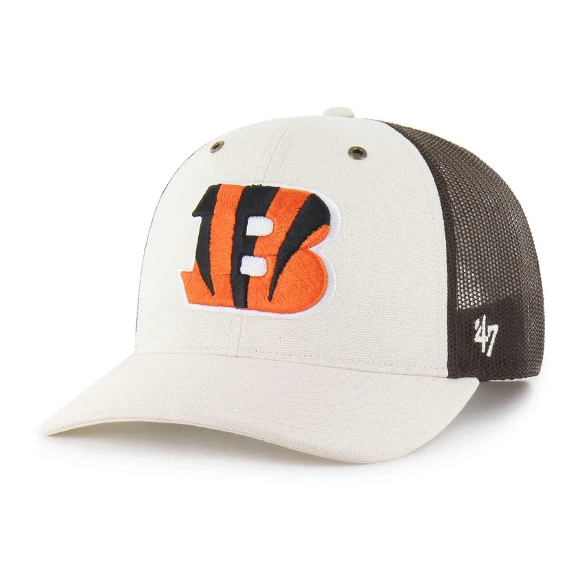 Cincinnati Bengals '47 ongeverfde trucker met relaxte pasvorm