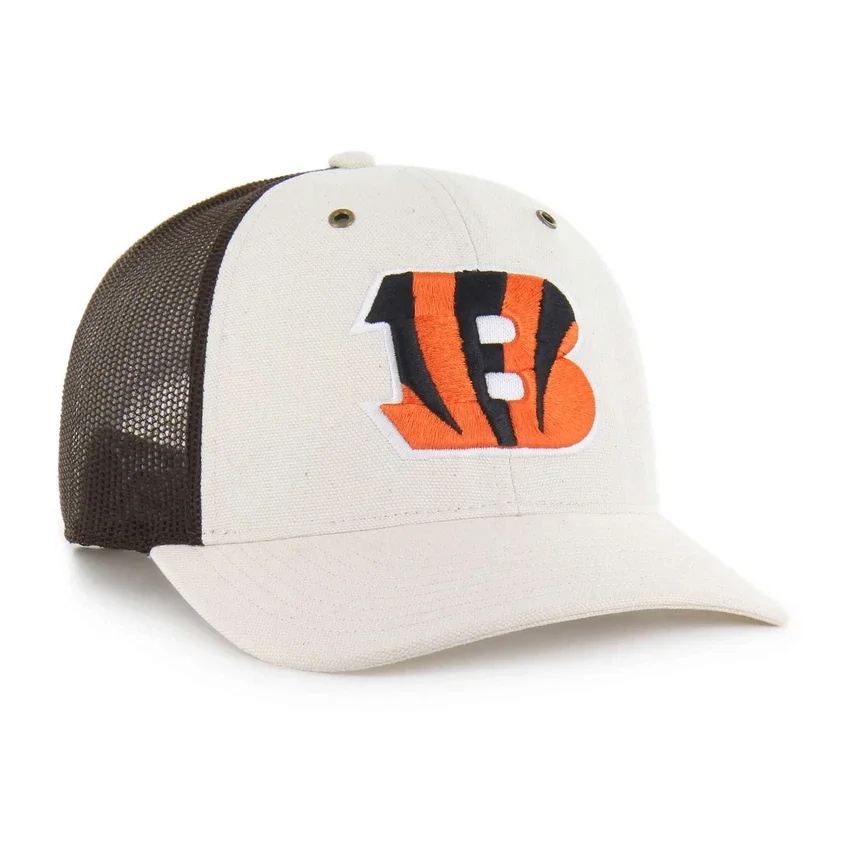 Cincinnati Bengals '47 ongeverfde trucker met relaxte pasvorm