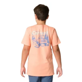 Country-T-shirt met korte armstukken voor jongens (kinderen/jeugd)