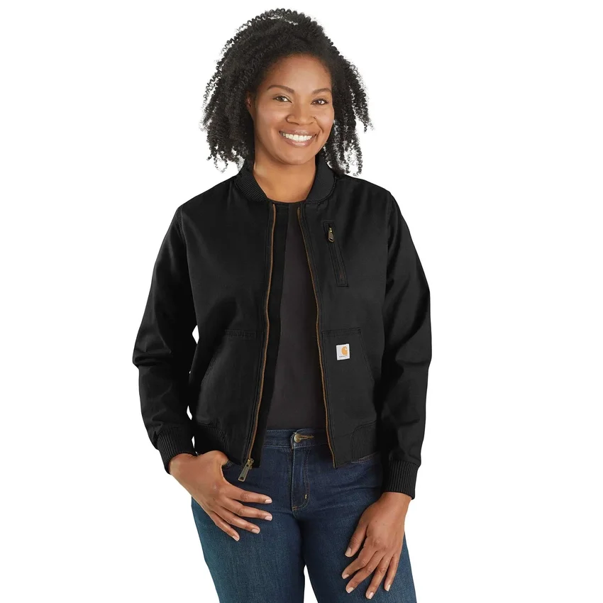 Crawford canvas bomberjack voor dames met relaxte pasvorm