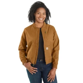 Crawford canvas bomberjack voor dames met relaxte pasvorm