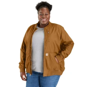 Crawford canvas bomberjack voor dames met relaxte pasvorm