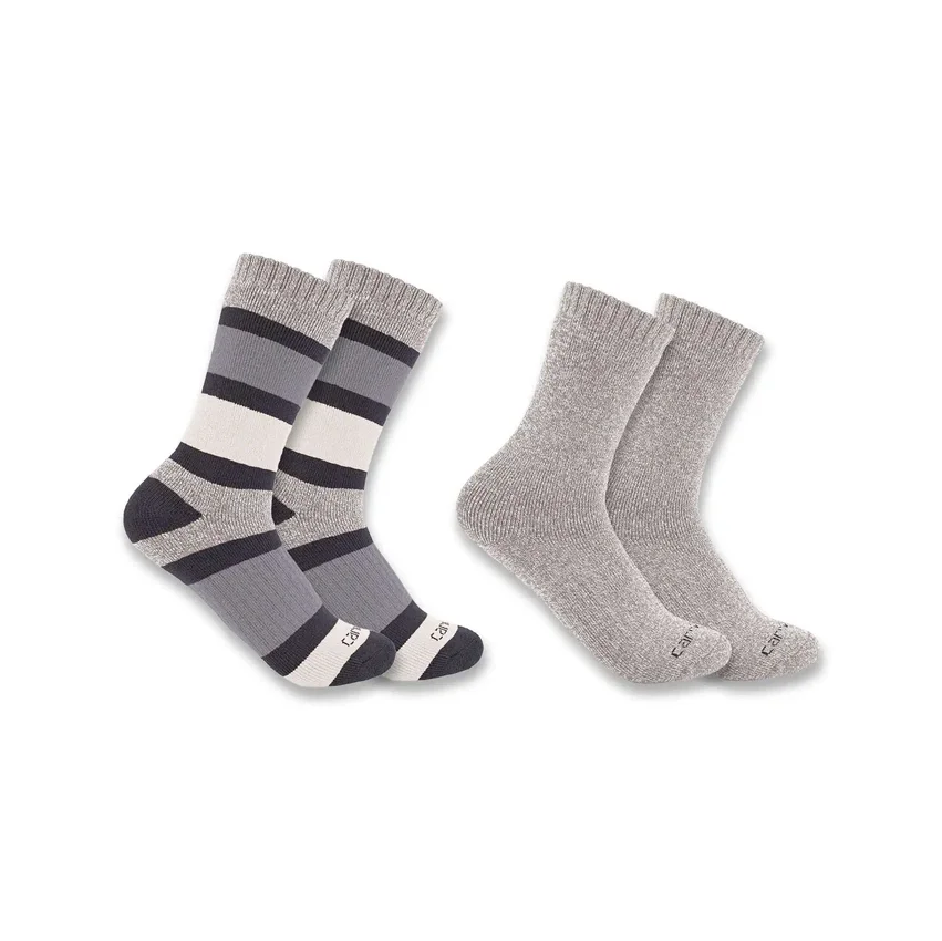 Dames Heavyweight Crew-sokken, 2-pack