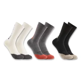 Dames sokken van middelzwaar katoen-Tencel™ met logo, 3-pack