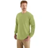 Dearborn heren T-shirt met logo, losse pasvorm, zwaar materiaal en lange armstukken