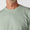 Dearborn heren T-shirt met logo, losse pasvorm, zwaar materiaal en lange armstukken