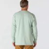 Dearborn heren T-shirt met logo, losse pasvorm, zwaar materiaal en lange armstukken