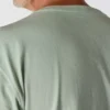 Dearborn heren T-shirt met logo, losse pasvorm, zwaar materiaal en lange armstukken