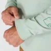 Dearborn heren T-shirt met logo, losse pasvorm, zwaar materiaal en lange armstukken