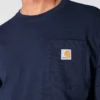 Dearborn heren-T-shirt met losse pasvorm, zware stof, lange armstukken en zak