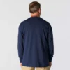 Dearborn heren-T-shirt met losse pasvorm, zware stof, lange armstukken en zak