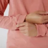 Dearborn overhemd met logo voor dames, losse pasvorm, zwaar gewicht en lange armstukken
