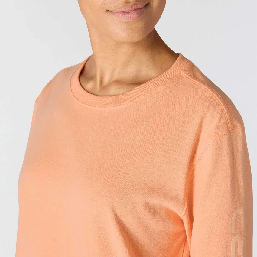 Dearborn overhemd met logo voor dames, losse pasvorm, zwaar gewicht en lange armstukken