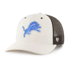 Detroit Lions '47 ongeverfde truckerpet met relaxte pasvorm