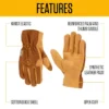 Duck/synthetisch leer handschoen met open manchet