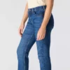 Essential stretchjeans voor dames met middelhoge taille en rechte pijpen