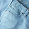 Essential stretchjeans voor dames met middelhoge taille en rechte pijpen