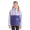 Fleece-sweatshirt met lange armstukken en kwartrits voor meisjes (peuters/kinderen/jeugd)