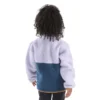 Fleece-sweatshirt met lange armstukken en kwartrits voor meisjes (peuters/kinderen/jeugd)