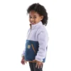 Fleece-sweatshirt met lange armstukken en kwartrits voor meisjes (peuters/kinderen/jeugd)