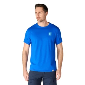 Force ademend, vochtafvoerend T-shirt met logo voor heren