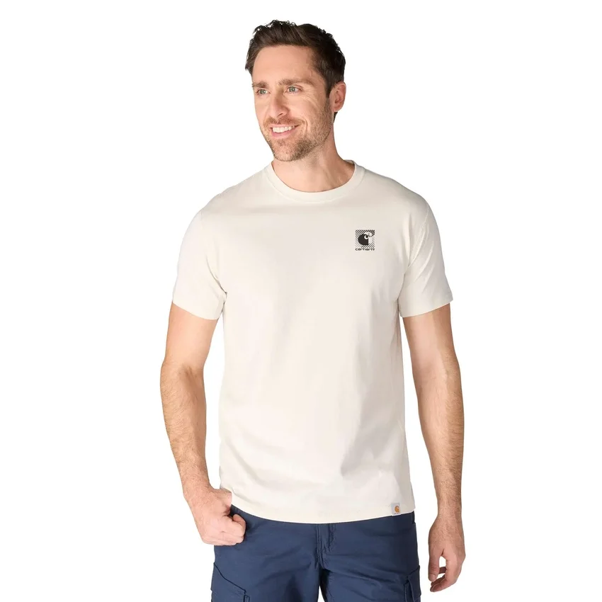 Force ademend, vochtafvoerend T-shirt met logo voor heren
