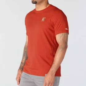 Force ademend, vochtafvoerend T-shirt met logo voor heren