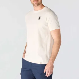Force ademend, vochtafvoerend T-shirt met logo voor heren