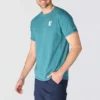 Force ademend, vochtafvoerend T-shirt met logo voor heren