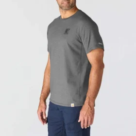 Force ademend, vochtafvoerend T-shirt met logo voor heren