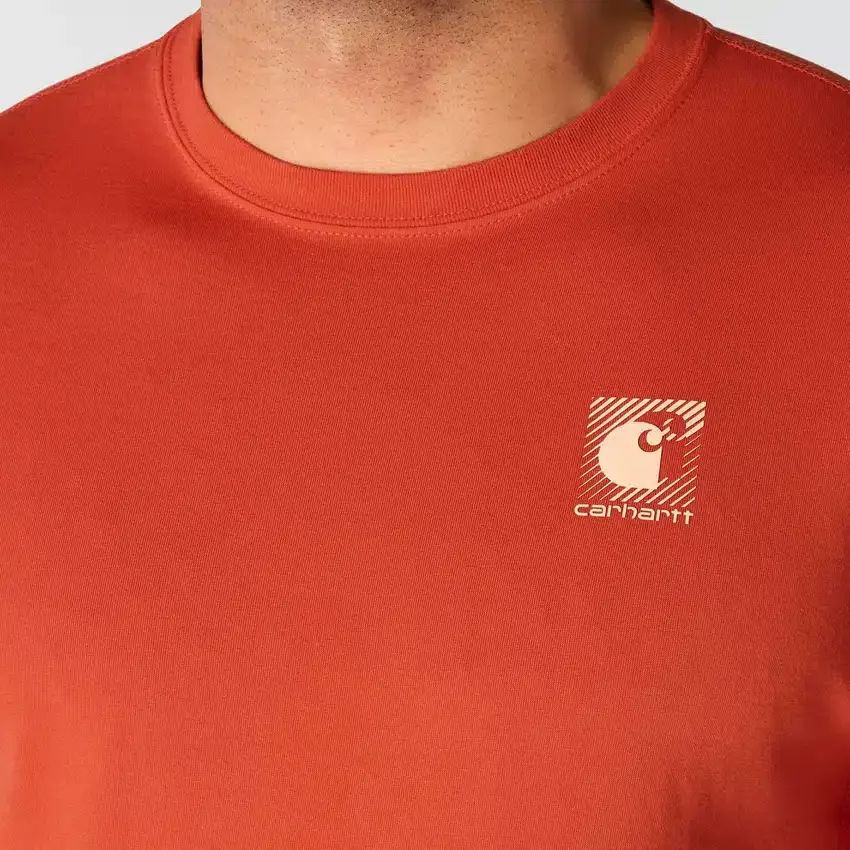Force ademend, vochtafvoerend T-shirt met logo voor heren