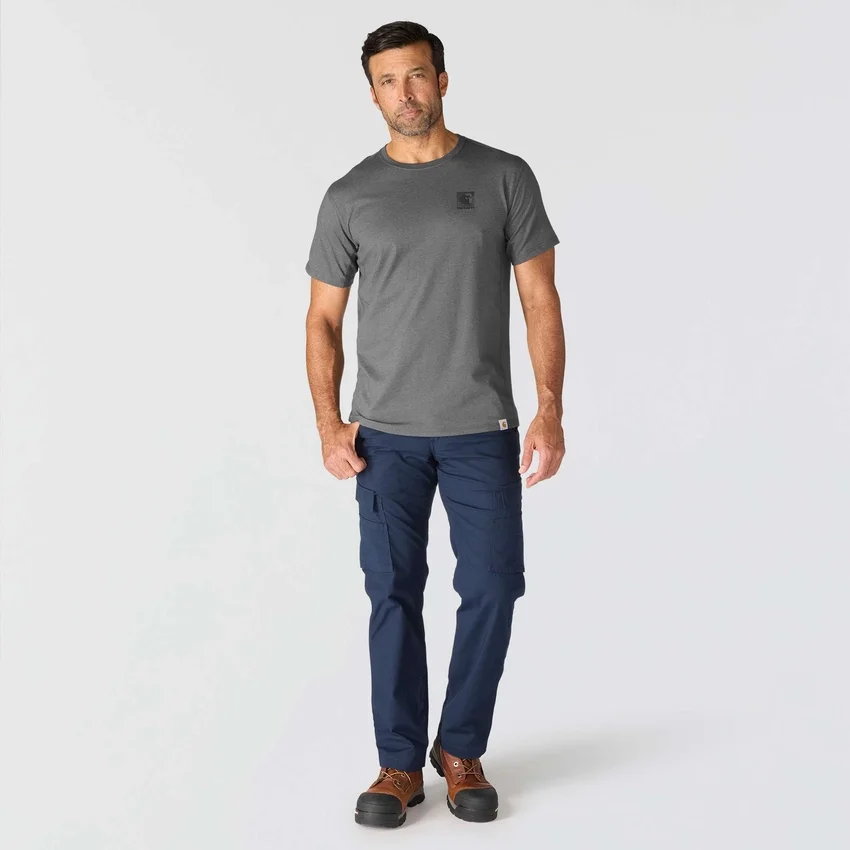 Force ademend, vochtafvoerend T-shirt met logo voor heren