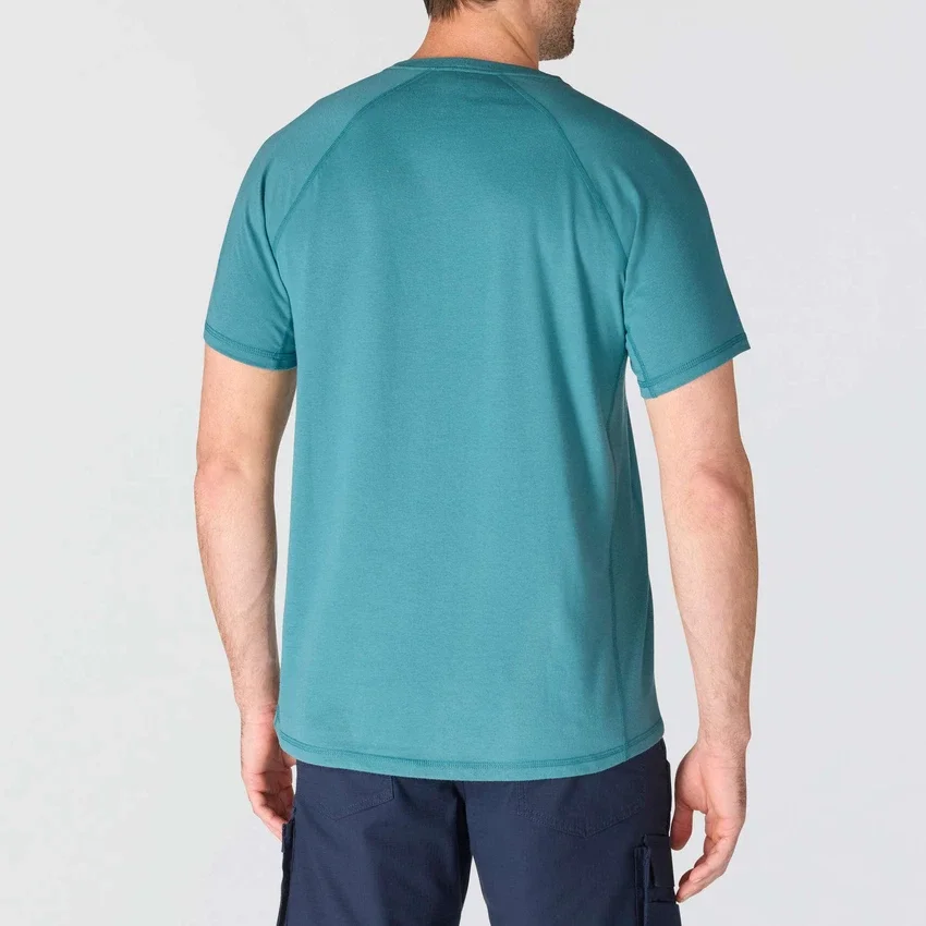 Force ademend, vochtafvoerend T-shirt met logo voor heren