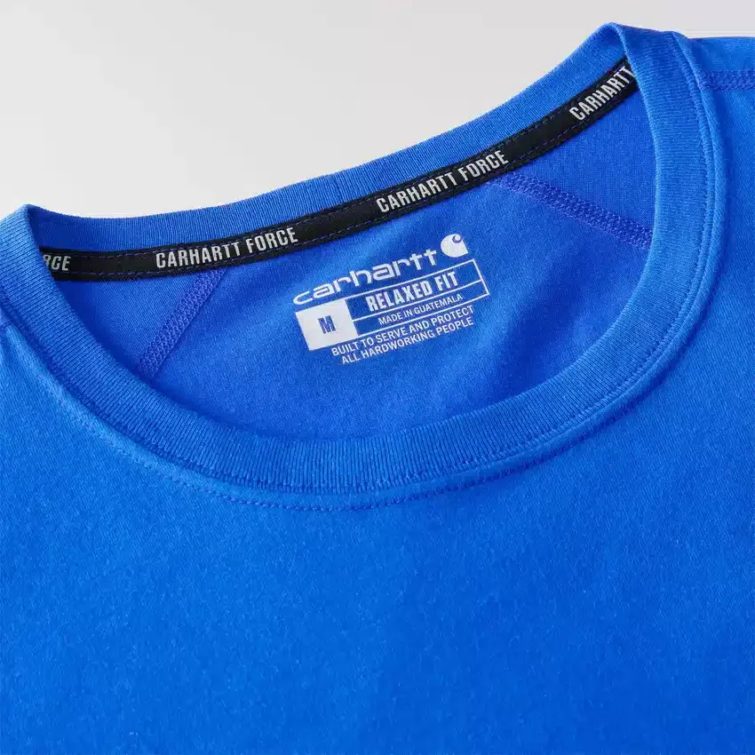Force ademend, vochtafvoerend T-shirt met logo voor heren