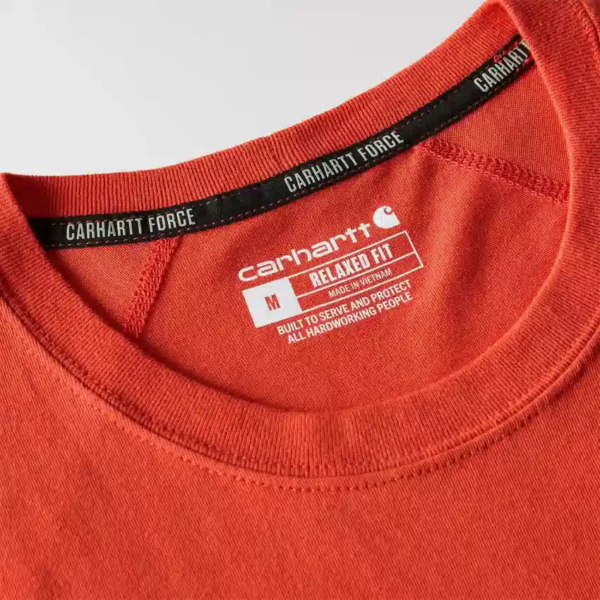 Force ademend, vochtafvoerend T-shirt met logo voor heren