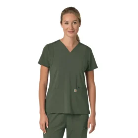 Force Cross-Flex Flex Panel V-hals scrubtop voor dames