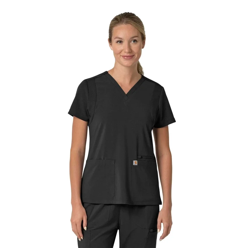 Force Cross-Flex Flex Panel V-hals scrubtop voor dames