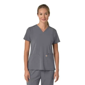 Force Cross-Flex Flex Panel V-hals scrubtop voor dames