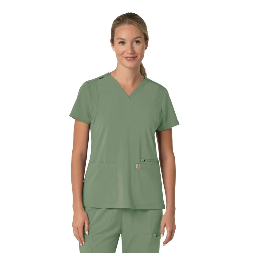 Force Cross-Flex Flex Panel V-hals scrubtop voor dames